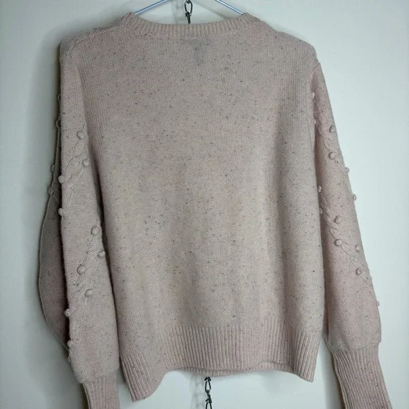 Women's Pink Cashmere Sweater - Picture 7 of 9
